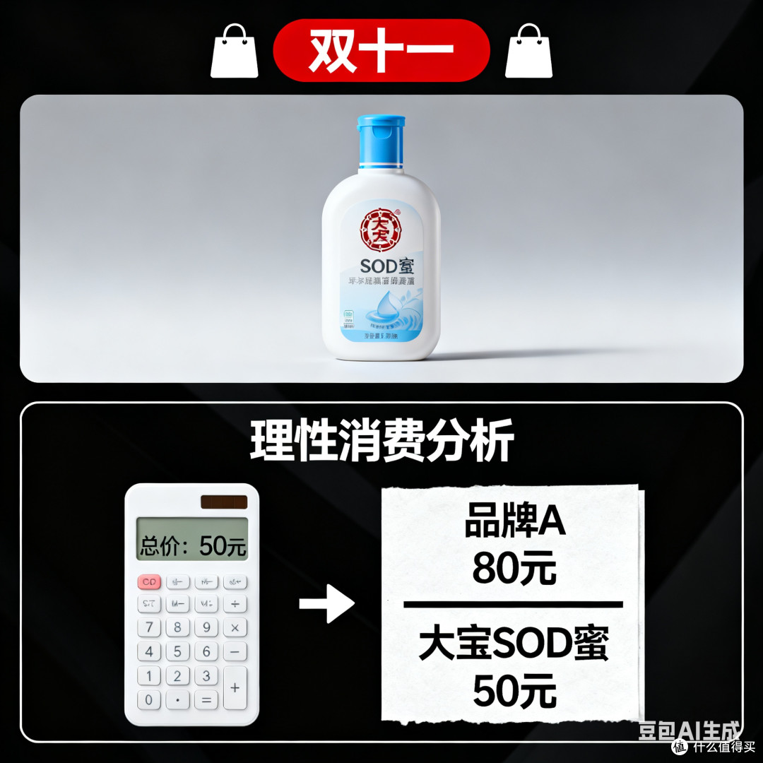 理性分析：双十一大宝SOD护肤