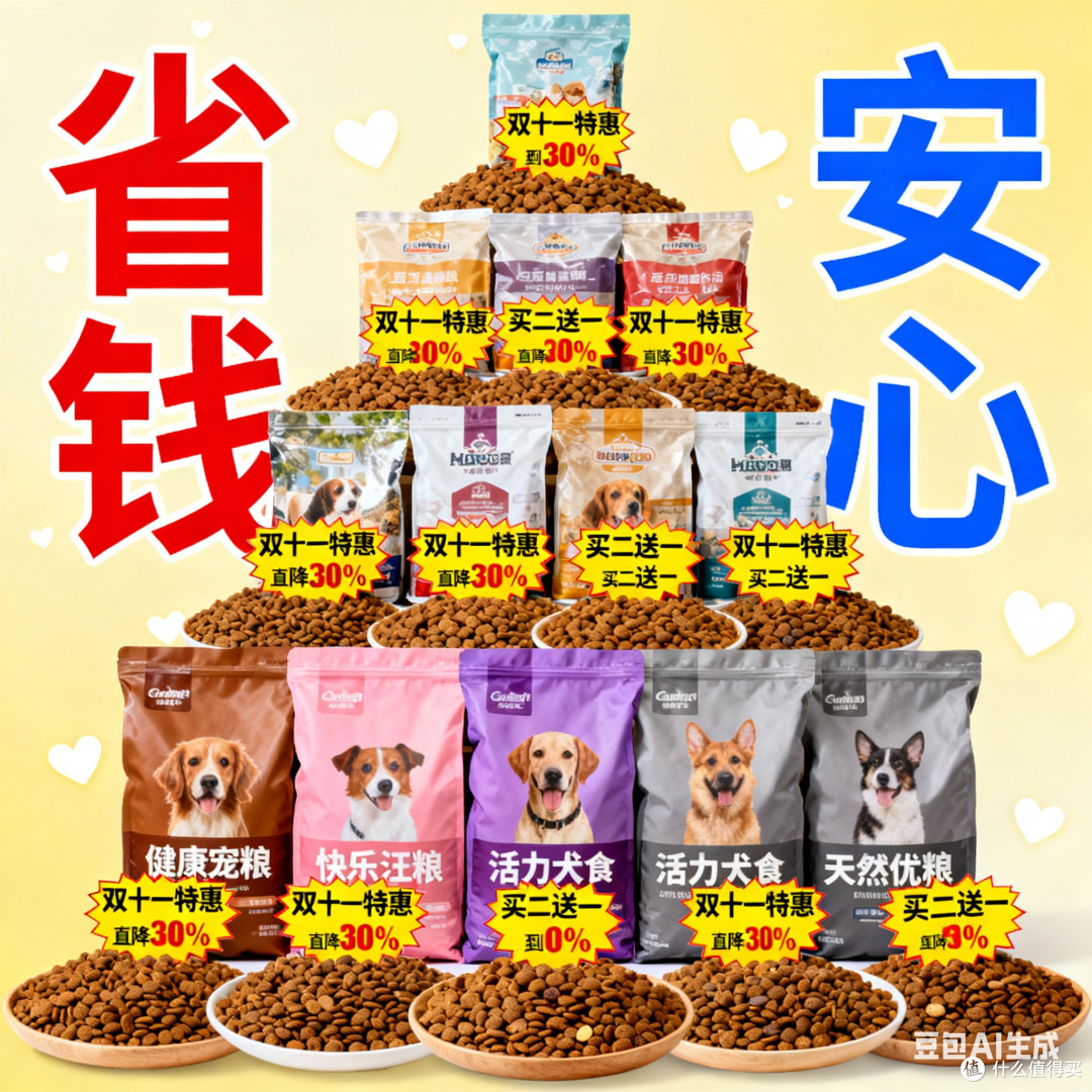 双十一囤狗粮，省钱又安心