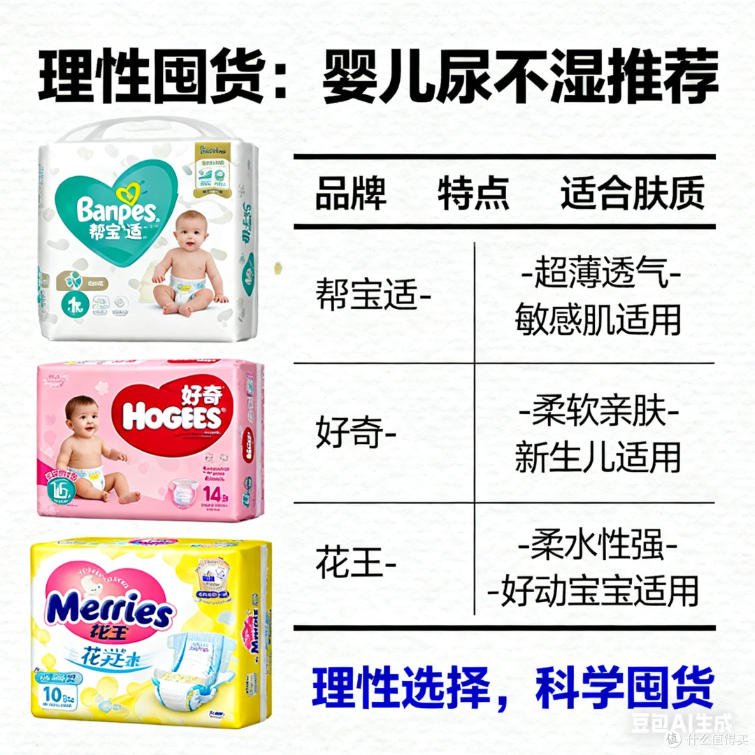 理性囤货：婴儿尿不湿推荐
