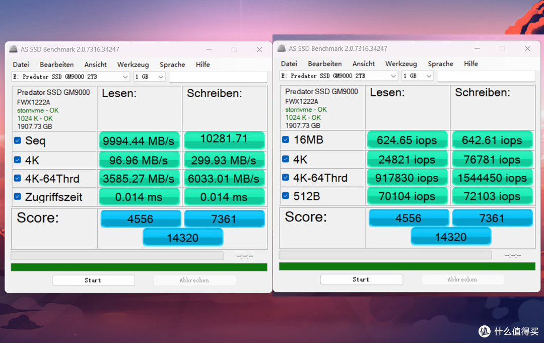 宏碁掠夺者GM9000神舆PCIe5.0固态硬盘实测,14GB/s释放满血性能