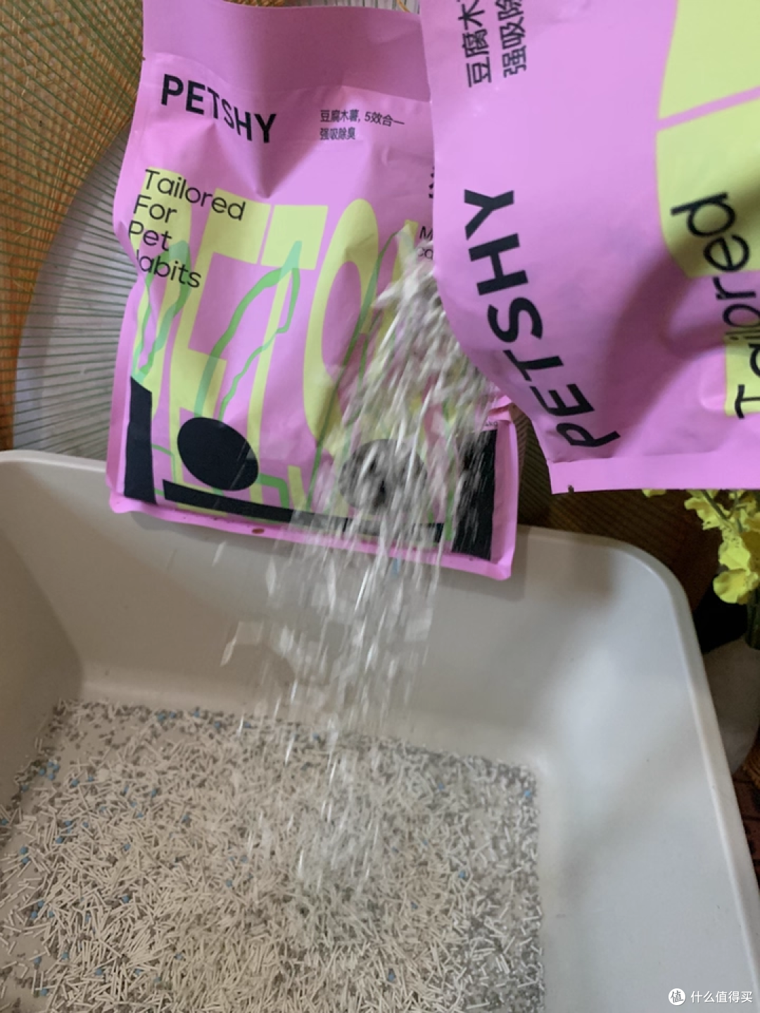 PETSHY 百宠千爱豆腐猫砂,无尘省空间还易清理