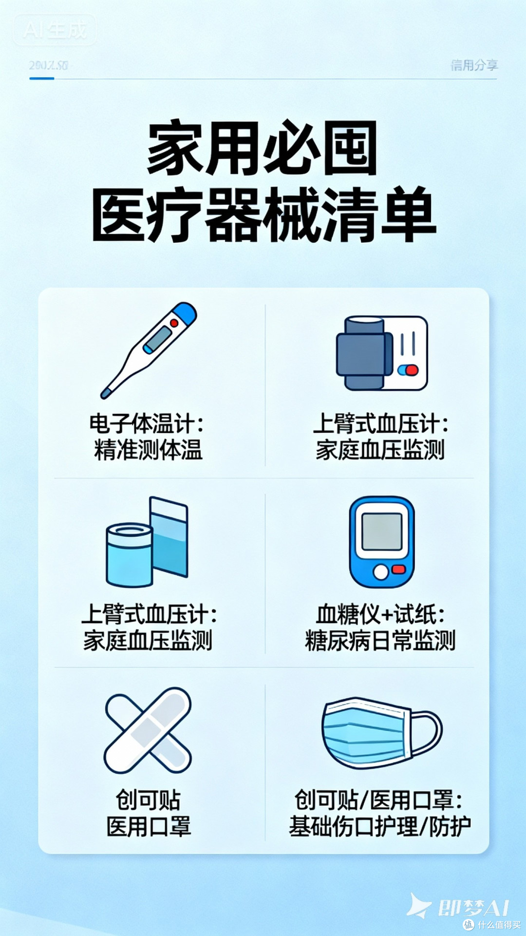 医疗器械家用必囤分享