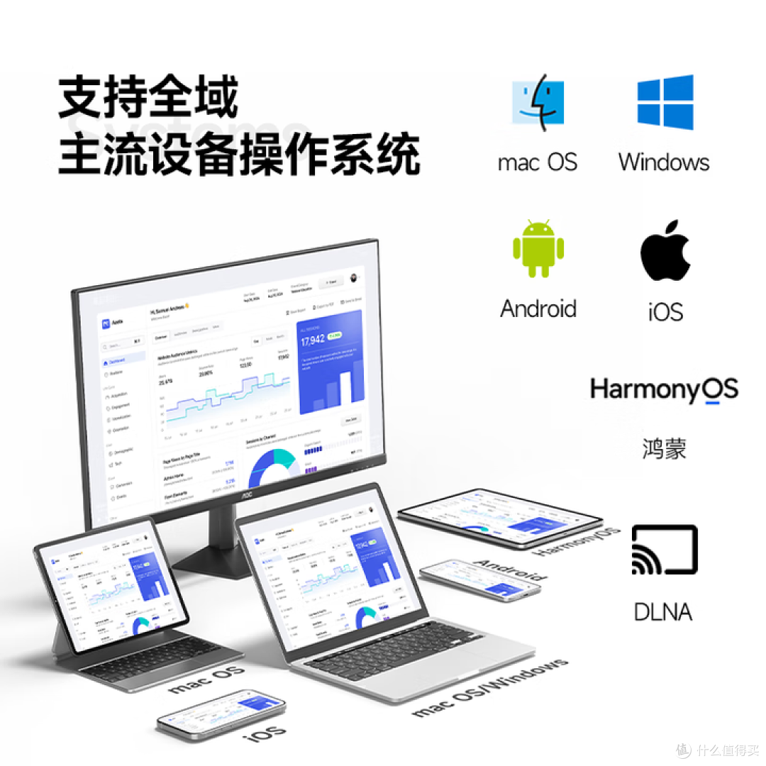 数码好物:AOC新款27寸显示器内置无线投屏,首发999元起