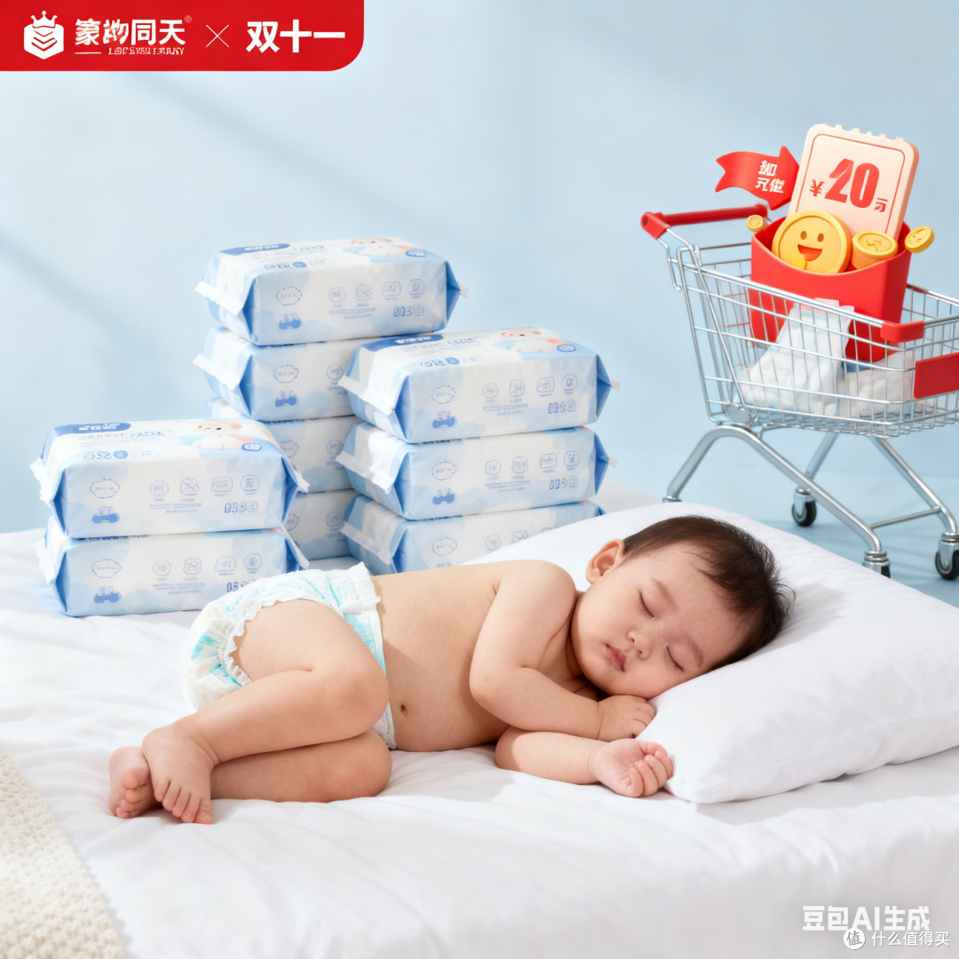双十一囤尿不湿,宝宝整夜安心睡