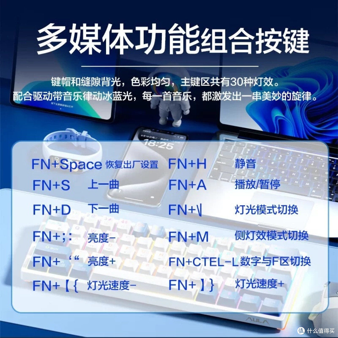 狼蛛F3361键盘:高效输入与炫彩灯光