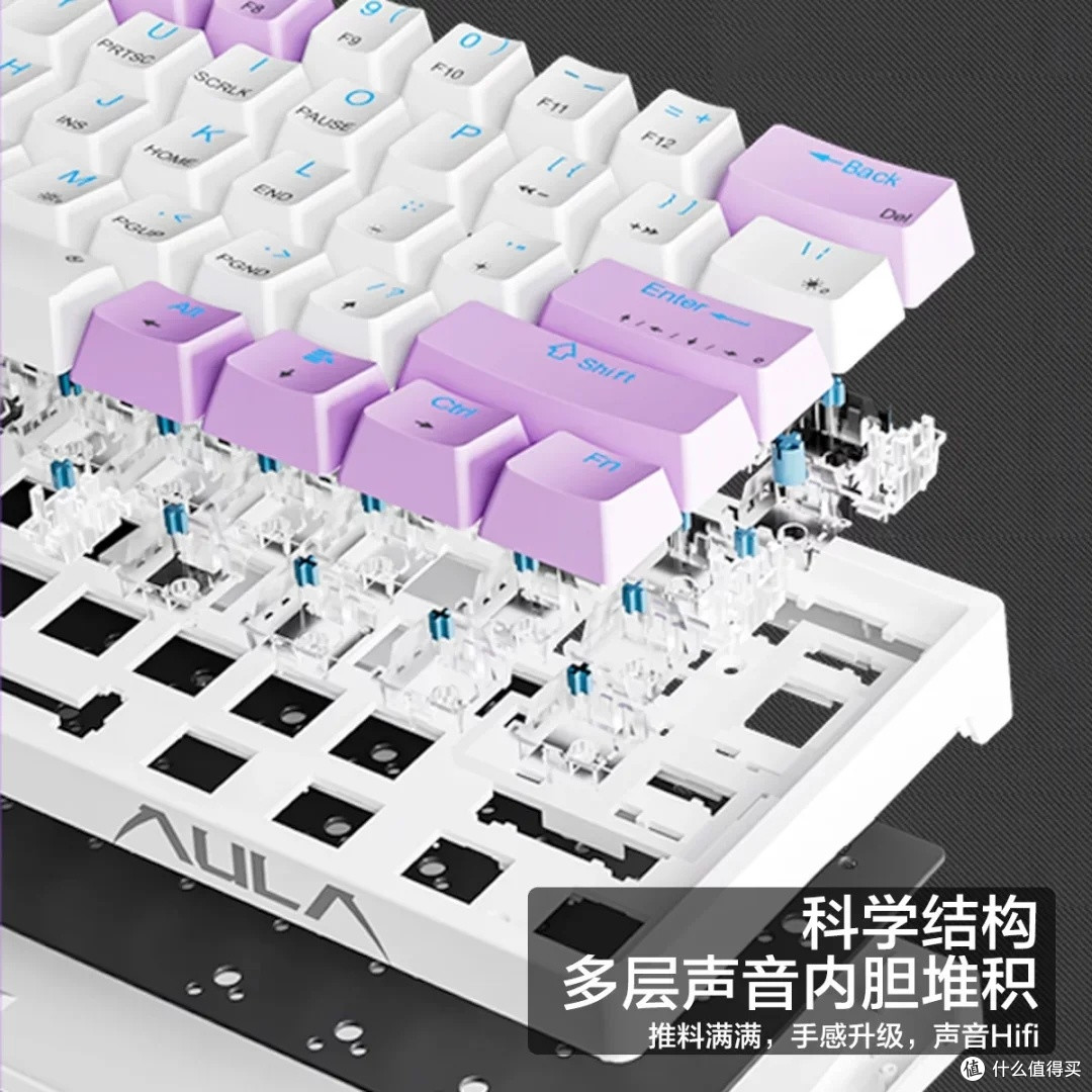 狼蛛F3361键盘:高效输入与炫彩灯光