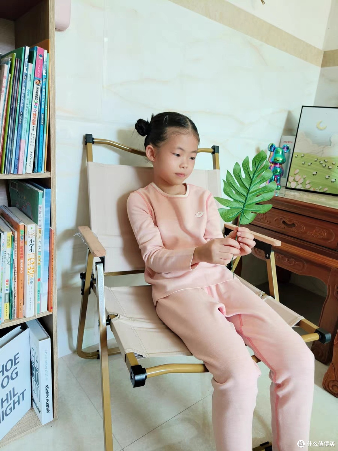 松山棉店小暖羊罗纹儿童保暖套装