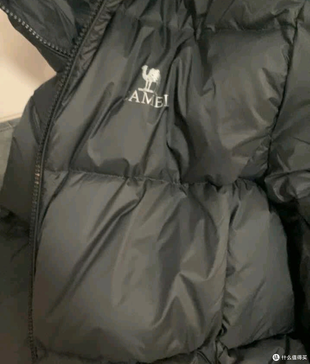 骆驼羽绒服质量扎实,异味需散