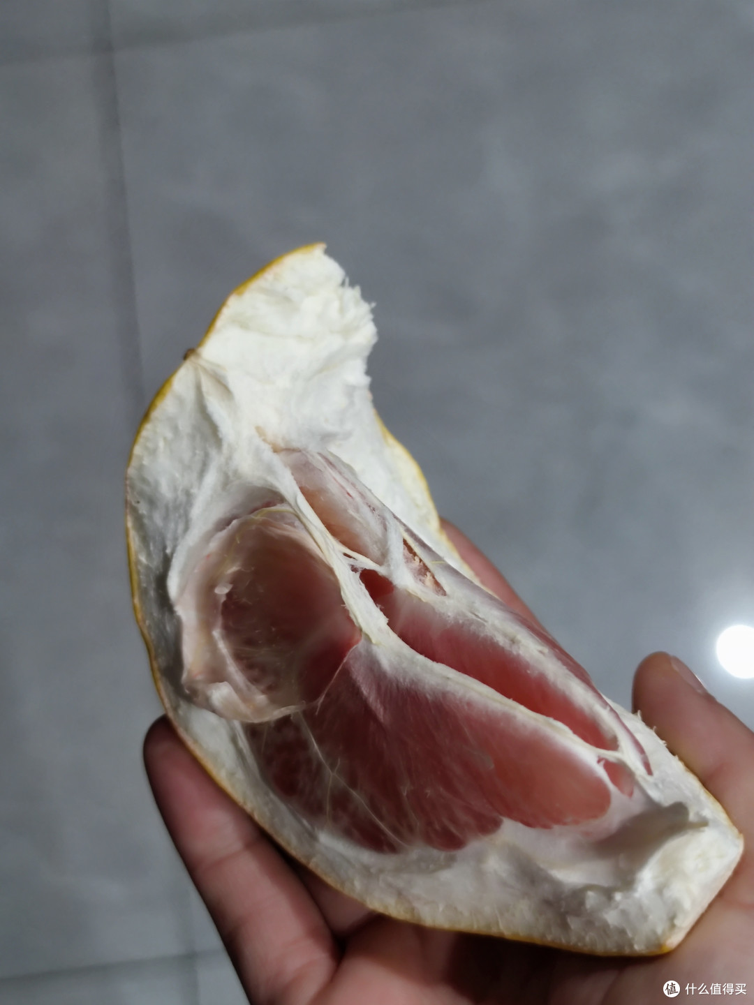前几天买的柚子挺大，但是不怎么甜。