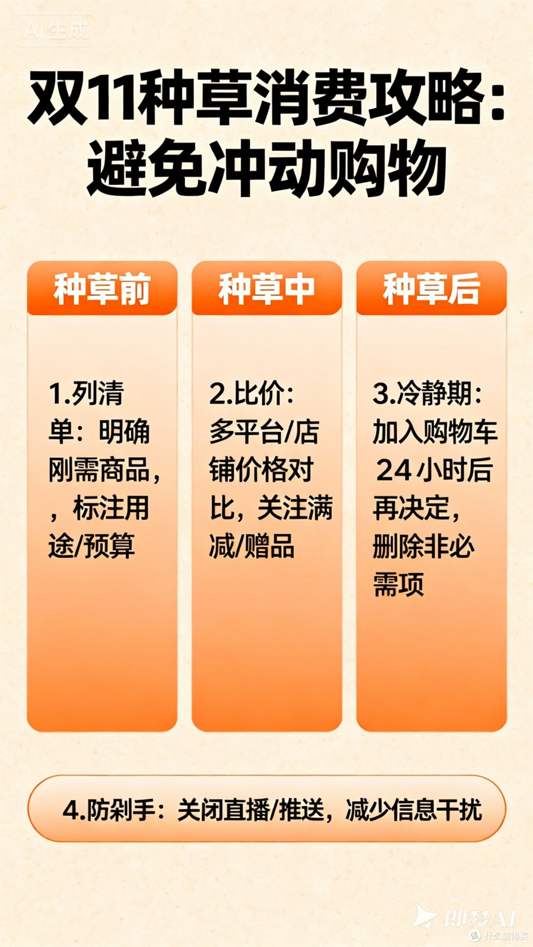 双11种草消费攻略:避免冲动购物