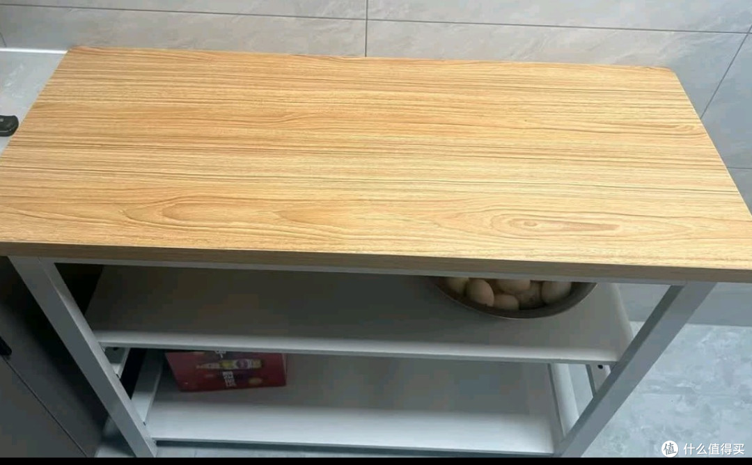 全品屋厨房置物架落地多功能切菜桌子多层餐边锅具置物收纳柜橱柜