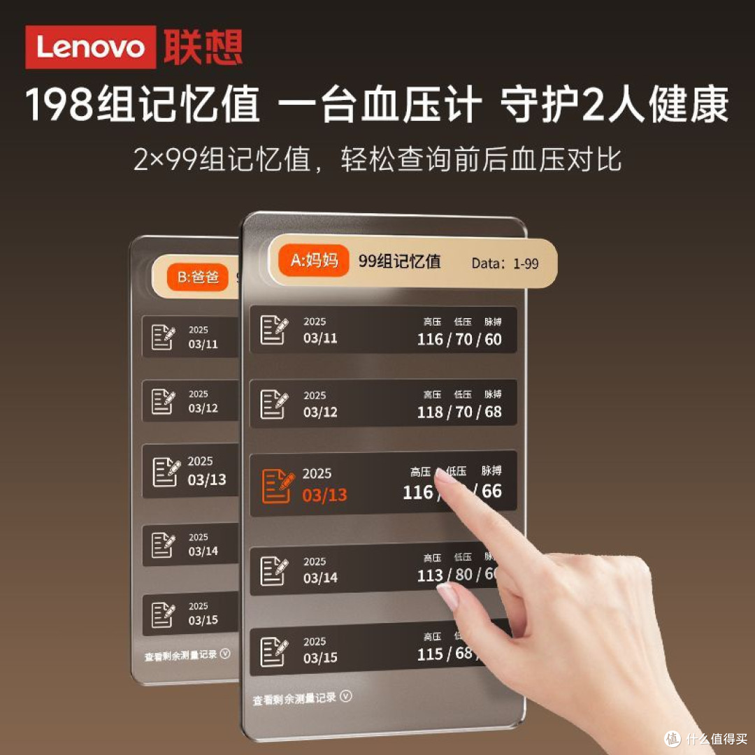 双11必囤！联想臂式血压计，给长辈的精准健康守护
