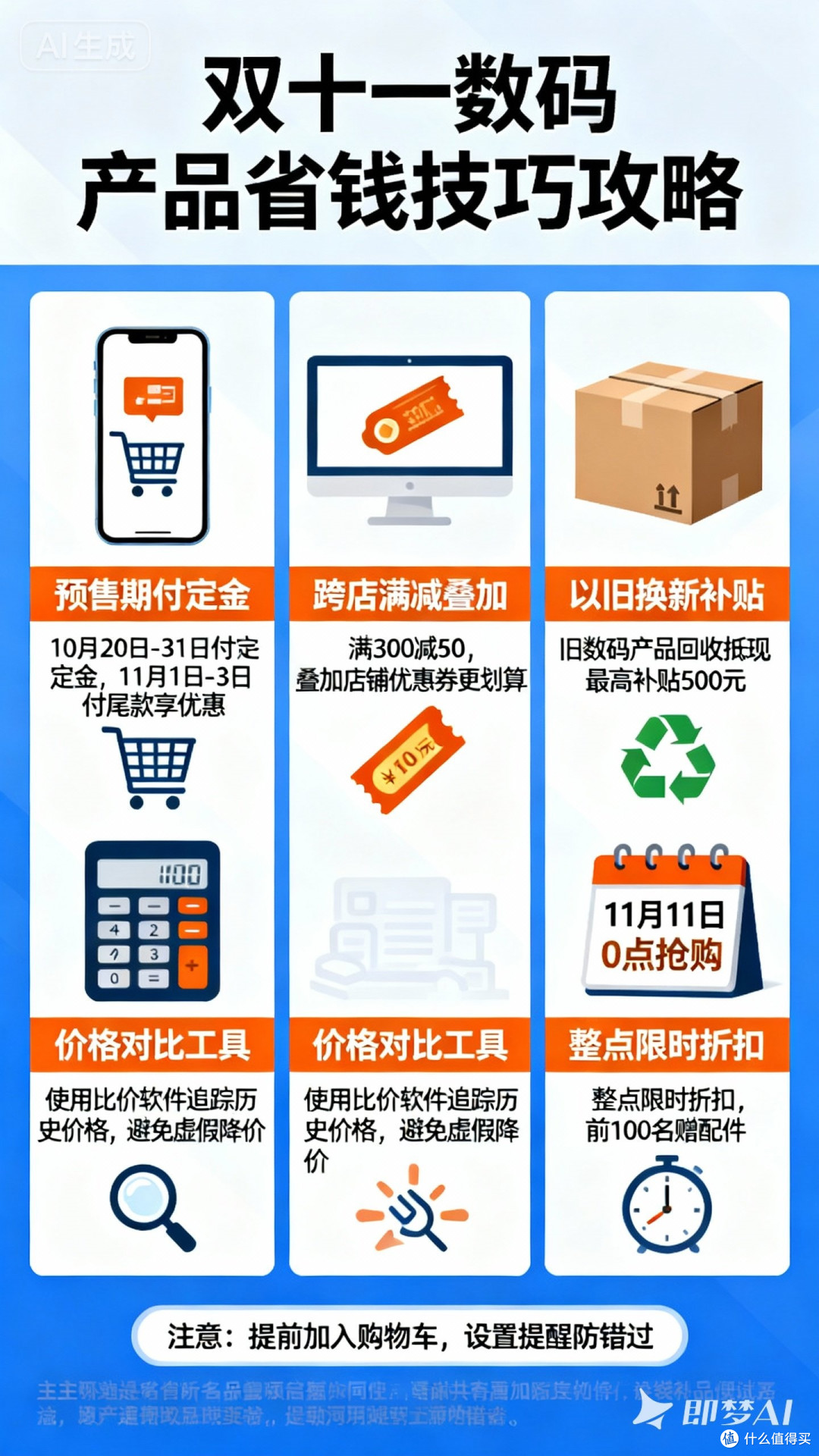 双十一买数码产品省钱技巧
