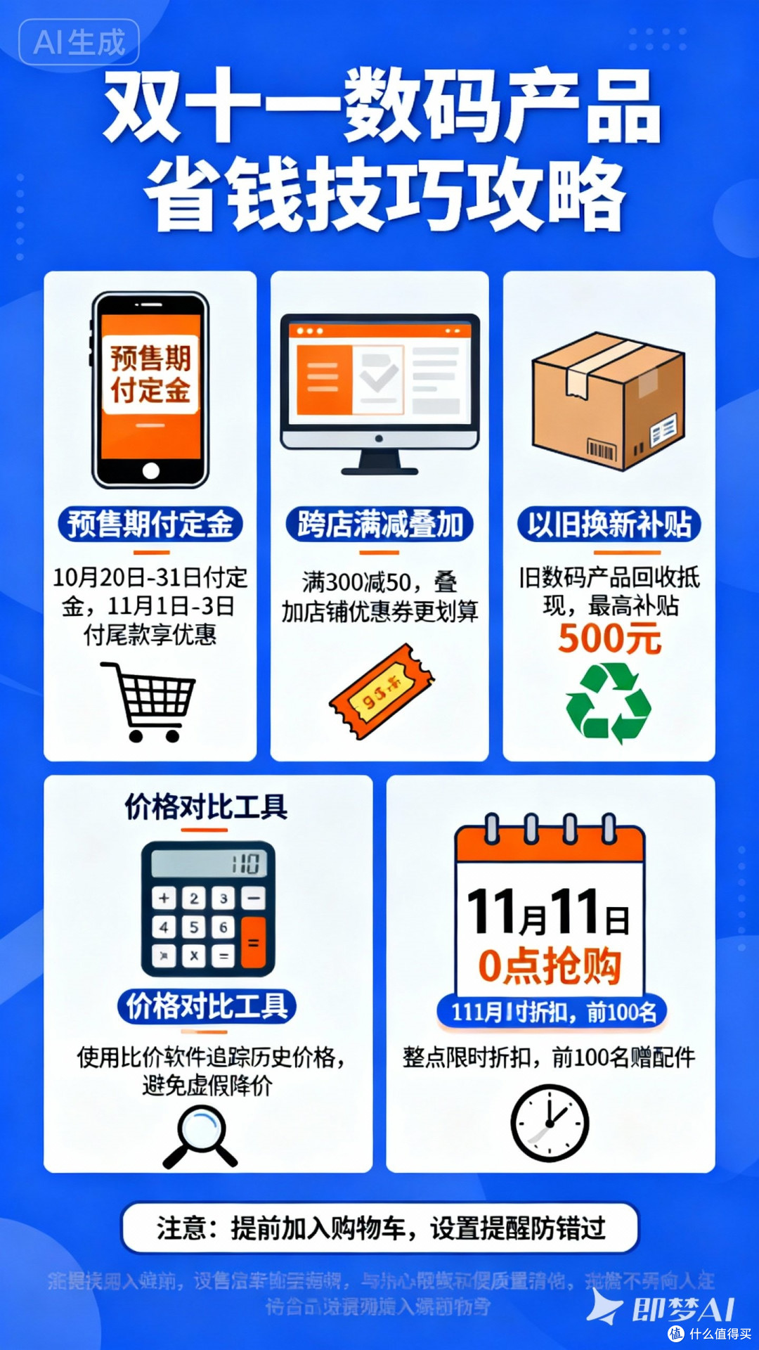 双十一买数码产品省钱技巧