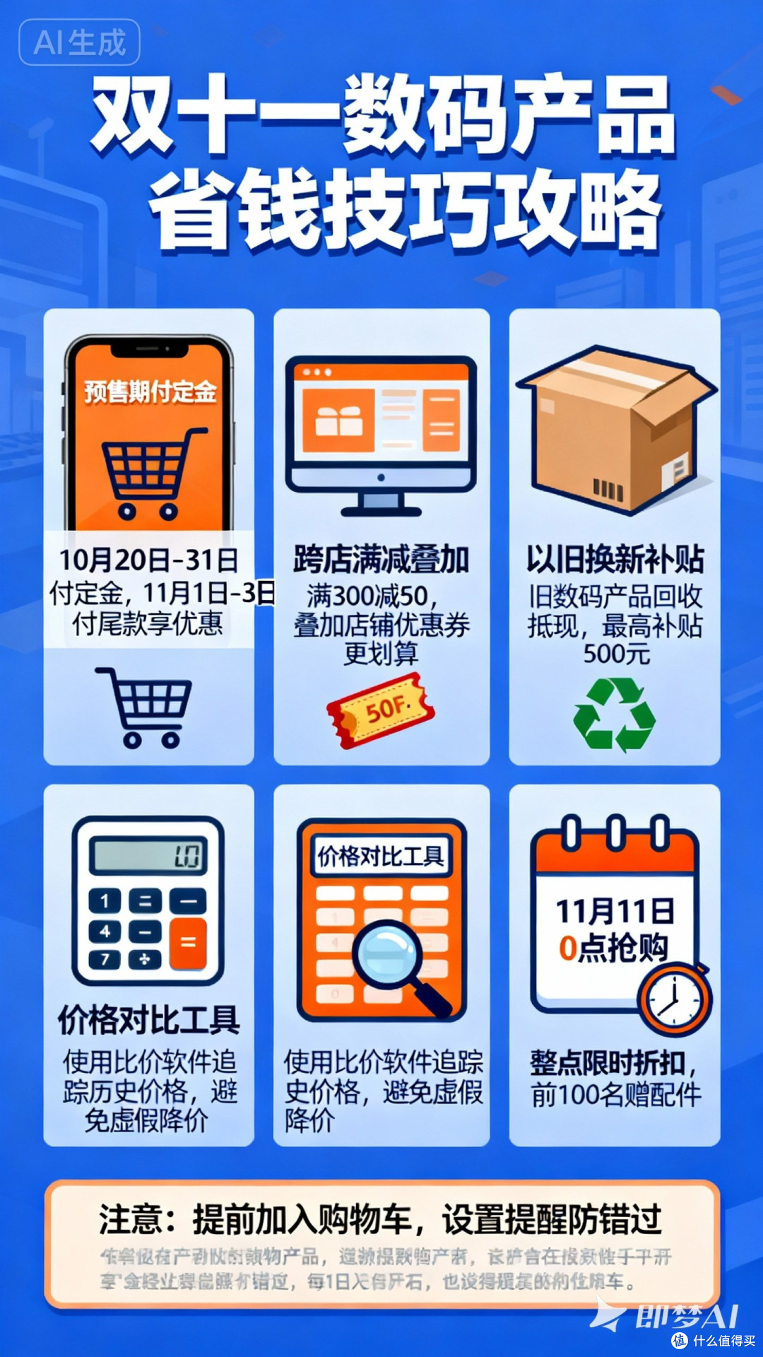 双十一买数码产品省钱技巧