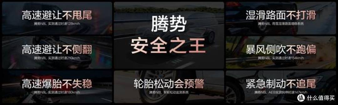 人的照片上写着字中度可信度描述已自动生成【腾势N8L 安全之王】