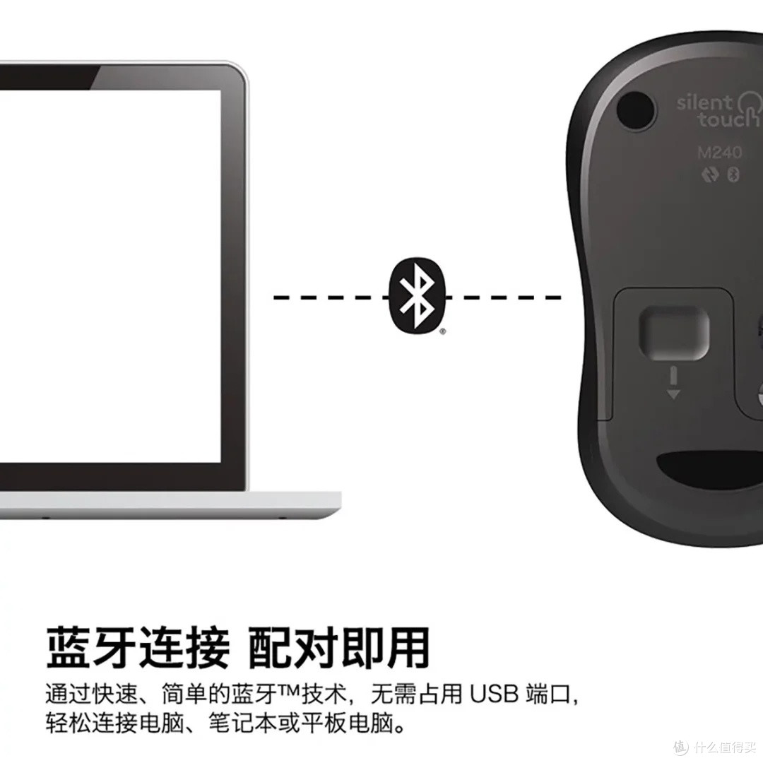 罗技M240:静音续航多设备兼容