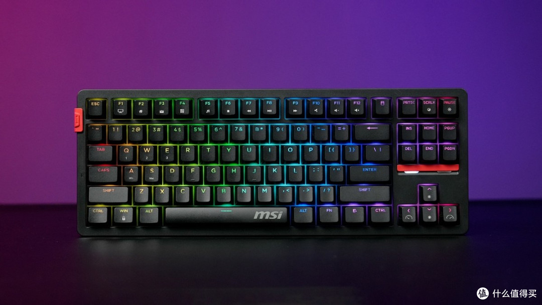 简约精致又稳如老铁的MSI GK300 W三模电竞机械键盘上手体验