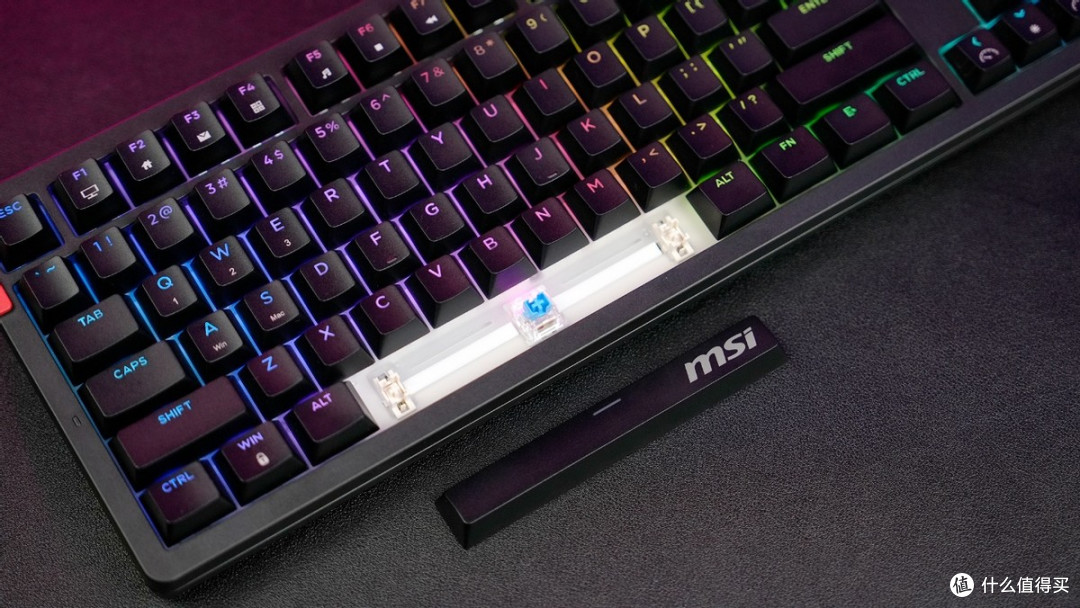 简约精致又稳如老铁的MSI GK300 W三模电竞机械键盘上手体验
