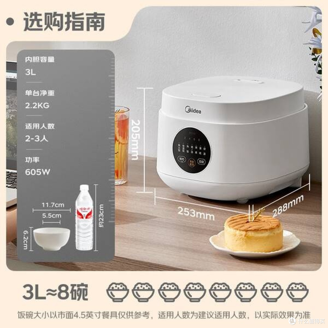 美的FB30M161电饭煲:小容量里的智慧厨房生活