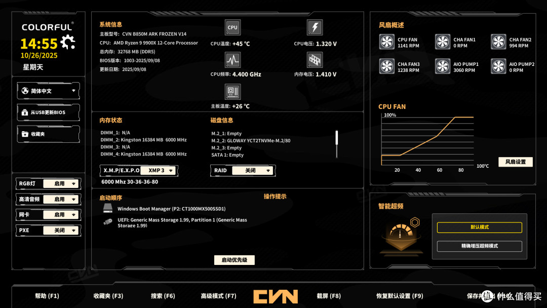 国产主板和御三家主板差距有多大?七彩虹CVN B850M 方舟评测分享