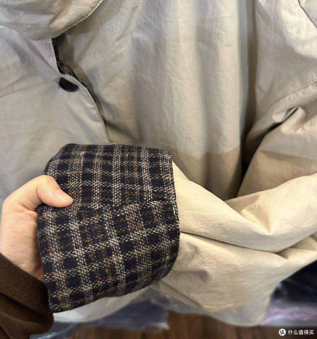 两面穿棉服的冬日搭配