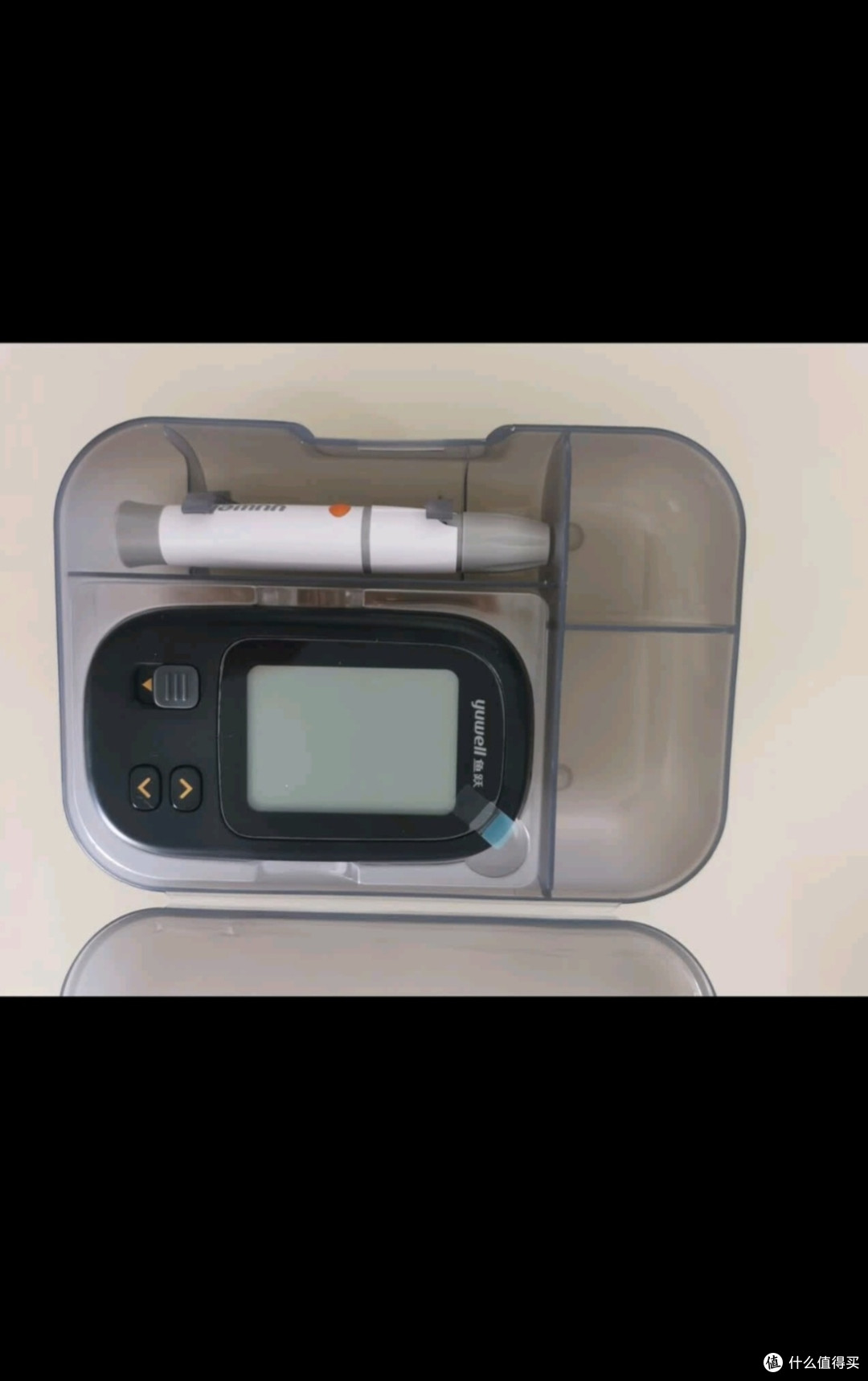 鱼跃550血糖仪医用级家用指尖检测背光大屏 【仪器+50试纸+50采血