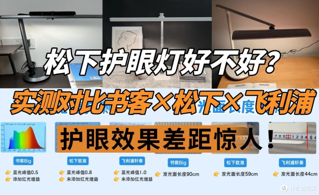 松下护眼灯好不好?书客、松下、飞利浦护眼台灯全方位测评揭秘!