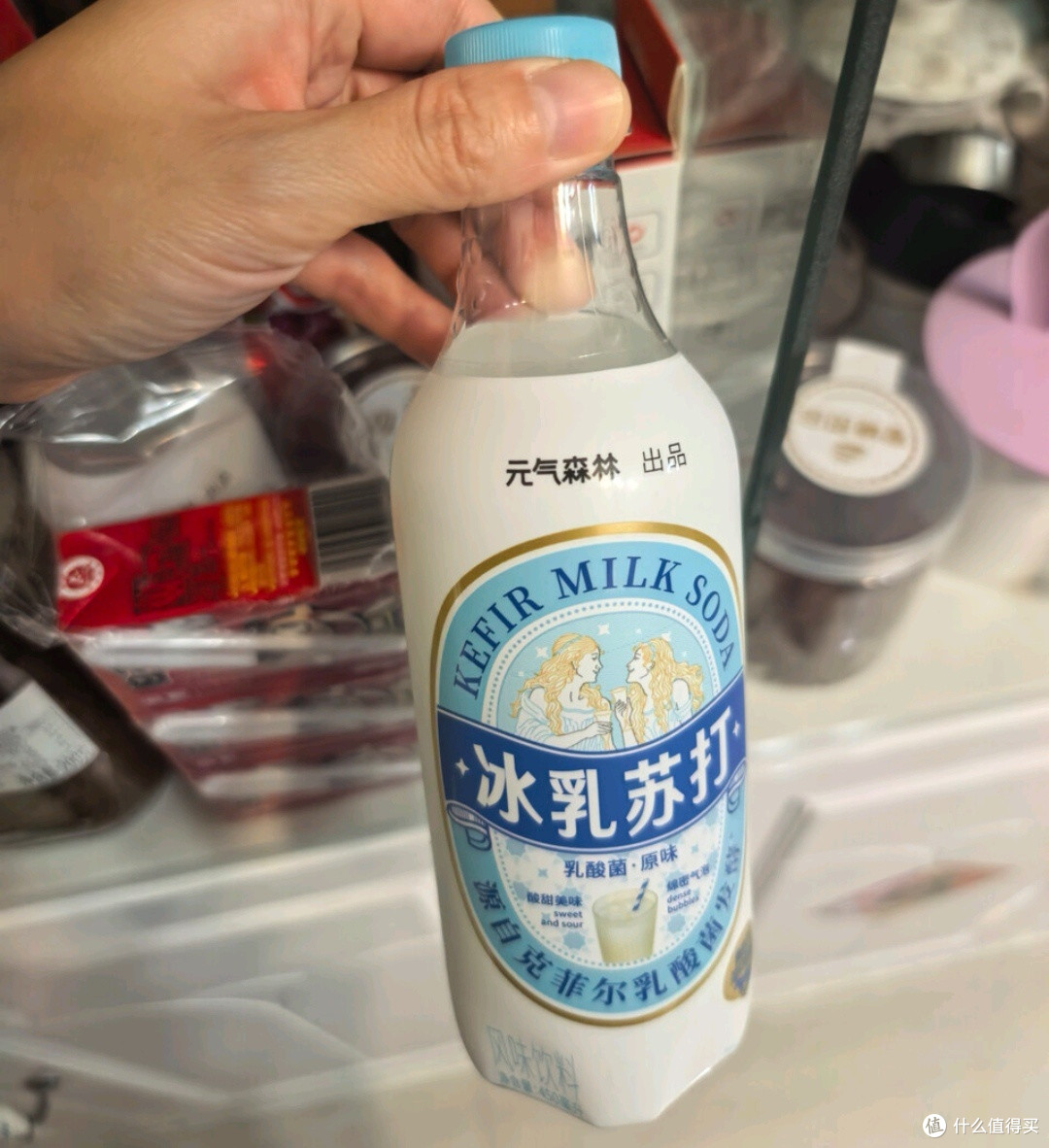 元气森林冰乳苏打乳酸菌原味汽水 碳酸风味饮料 450ml*15瓶聚餐