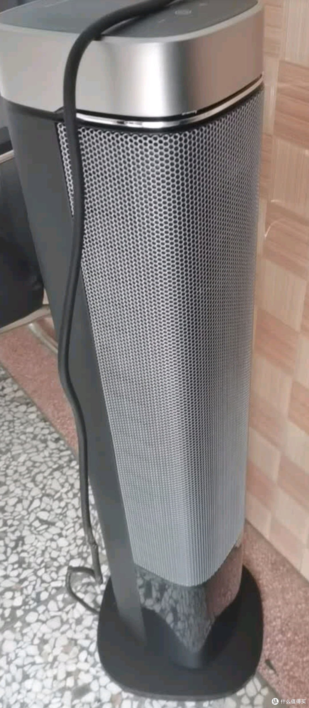 美的(Midea)【火焰塔】暖风机石墨烯语音取暖器立式家用卧室