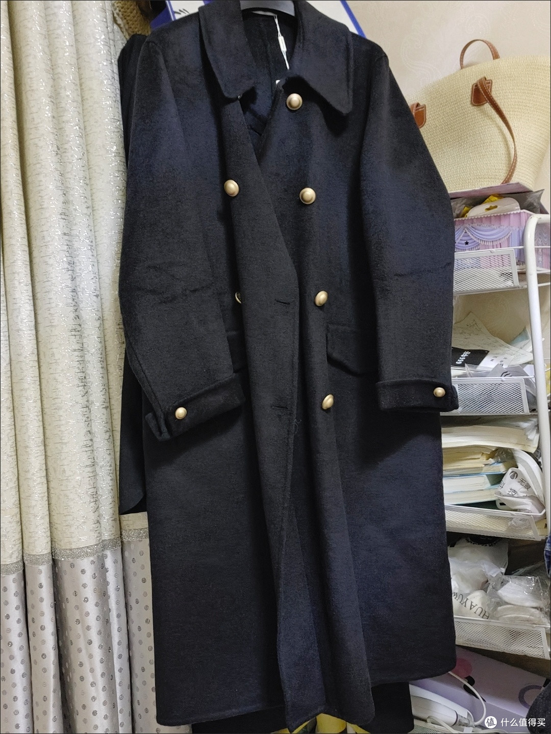 双11购物攻略：高品质双面尼大衣怎么选？赫本风黑色款实测分享