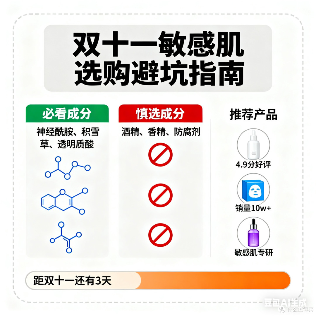 敏感肌双十一选购要点