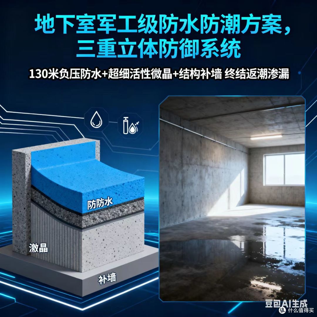 2025地下室防潮方案评测：哪类产品更适配家庭/别墅需求？