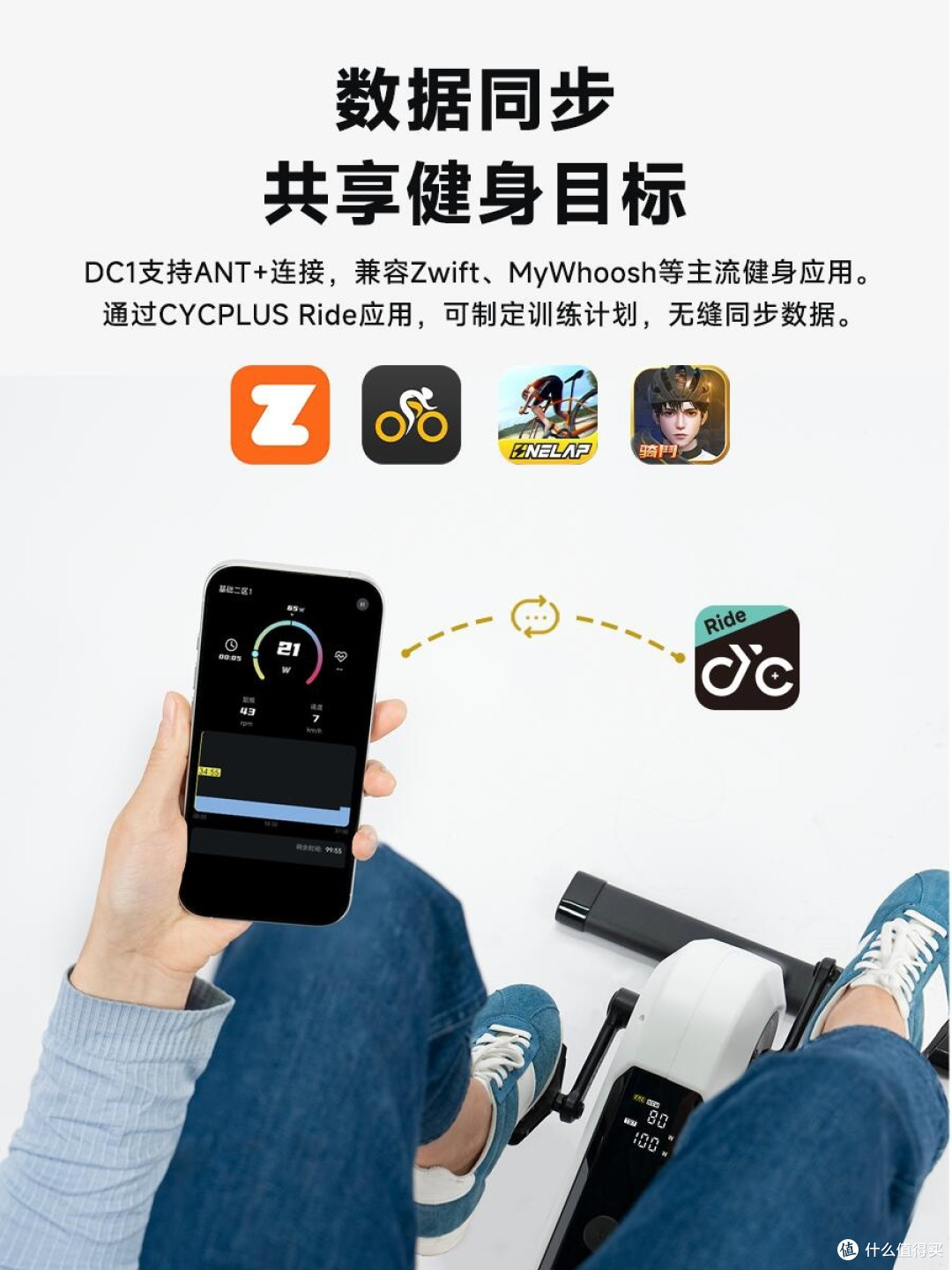 久坐党福音!CYCPLUS DC1迷你桌下动感单车,让运动融入日常