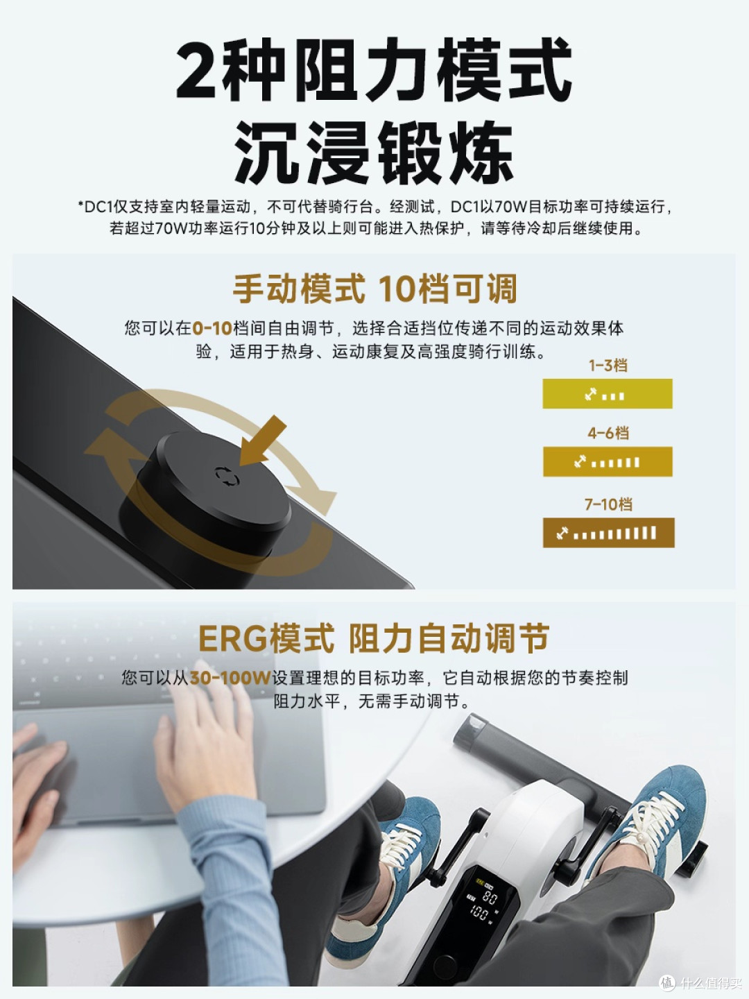 久坐党福音!CYCPLUS DC1迷你桌下动感单车,让运动融入日常