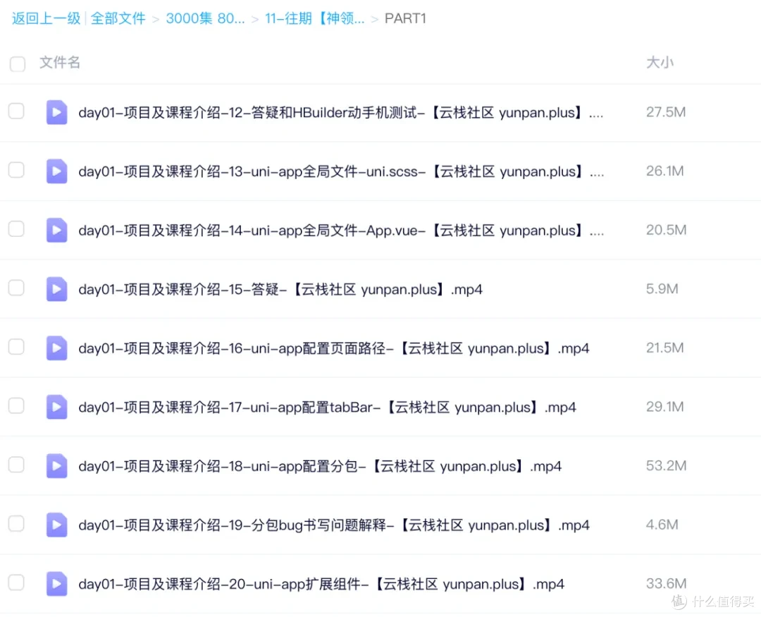 部分视频