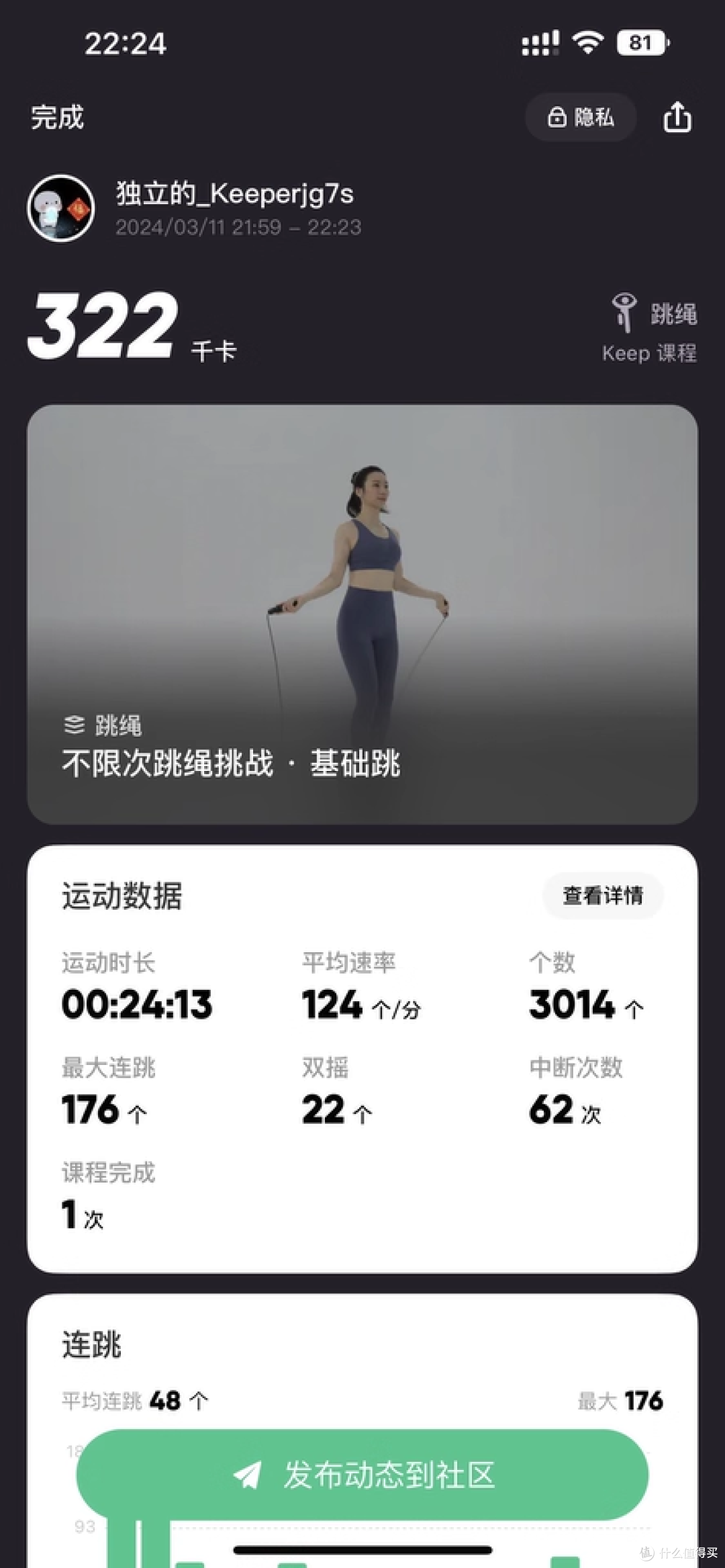 Keep无绳跳绳,新手也能轻松上手