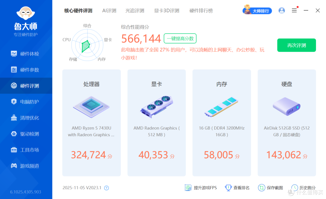 今年笔记本真的好卷!锐龙5 7430U+14英寸高分屏,卷到了不到2000