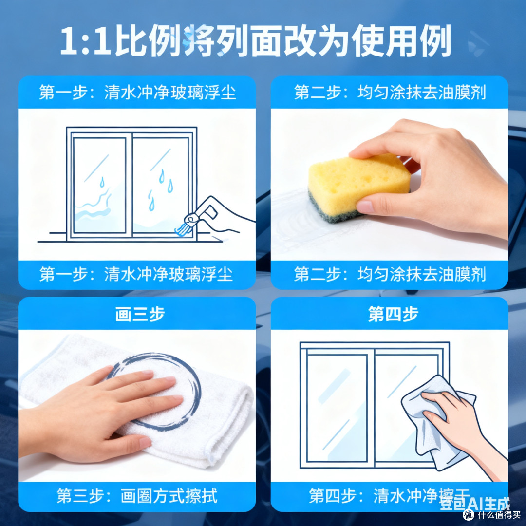 汽车去油膜剂:行车视野的“清障神器”