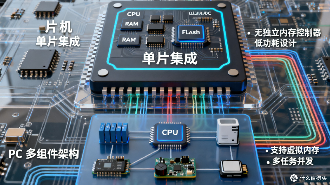 单片机为何难容大型OS?性能上限与PC的差距解析