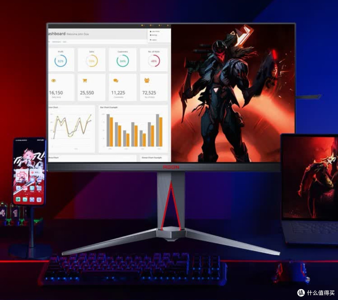 AOC爱攻MiniLED显示器:4K+165Hz电竞硬核玩家集合!