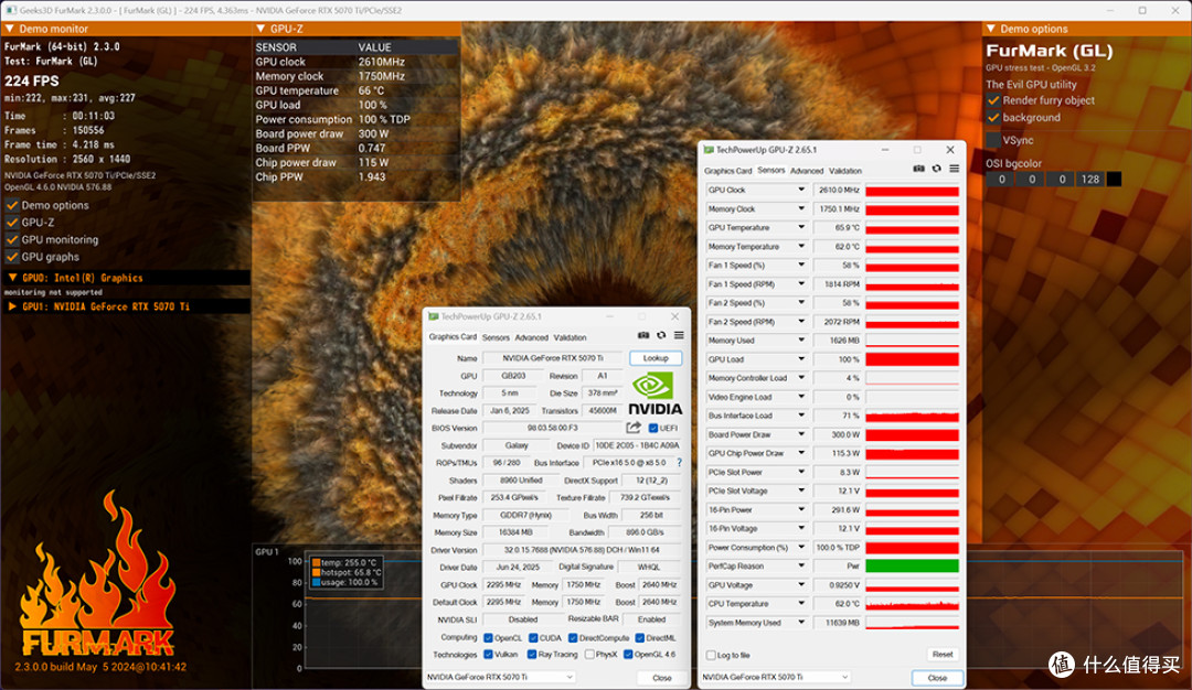 265K+STRIX Z890-E+HOF RTX5070Ti+思民Z10 DS/ZET5装机效果展示