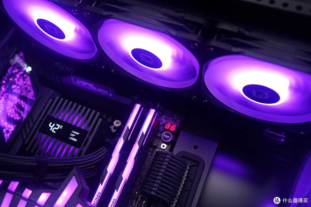 265K+STRIX Z890-E+HOF RTX5070Ti+酷冷至尊 MF500 装机效果展示