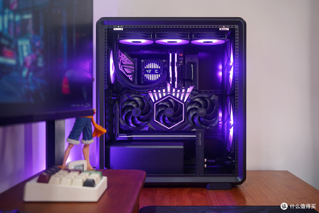 265K+STRIX Z890-E+HOF RTX5070Ti+酷冷至尊 MF500 装机效果展示