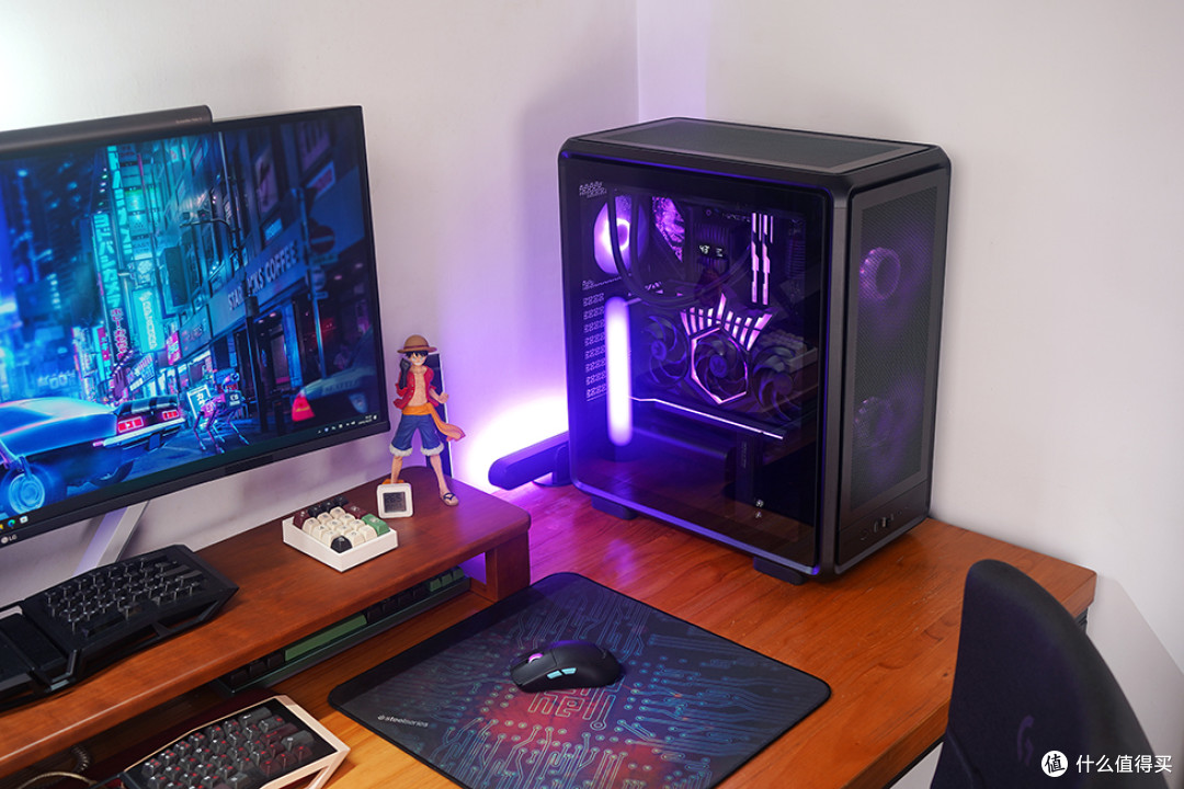 265K+STRIX Z890-E+HOF RTX5070Ti+酷冷至尊 MF500 装机效果展示