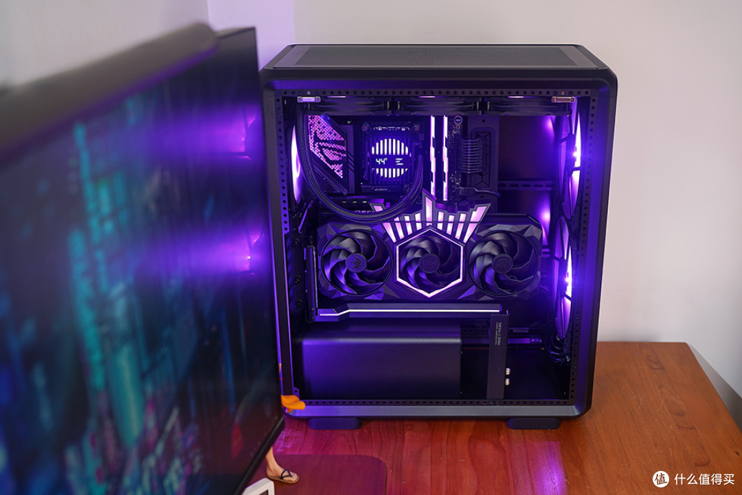 265K+STRIX Z890-E+HOF RTX5070Ti+酷冷至尊 MF500 装机效果展示