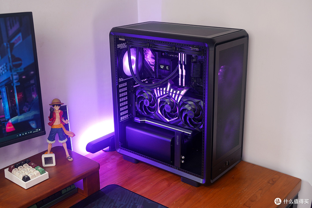 265K+STRIX Z890-E+HOF RTX5070Ti+酷冷至尊 MF500 装机效果展示