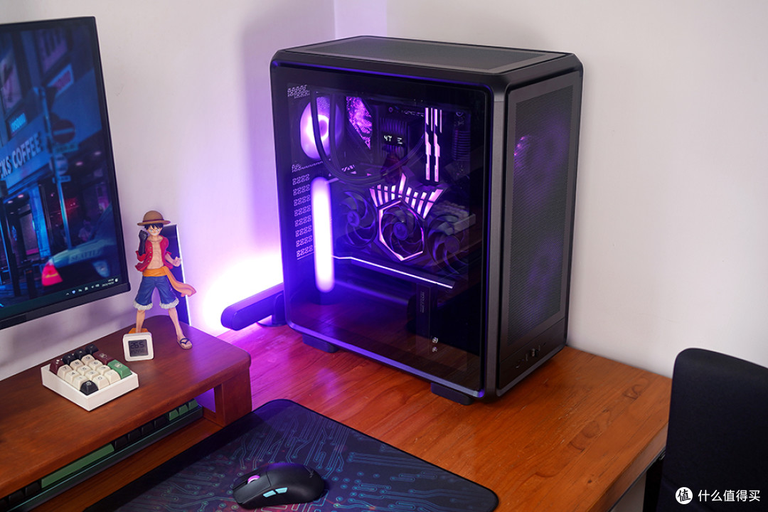 265K+STRIX Z890-E+HOF RTX5070Ti+酷冷至尊 MF500 装机效果展示