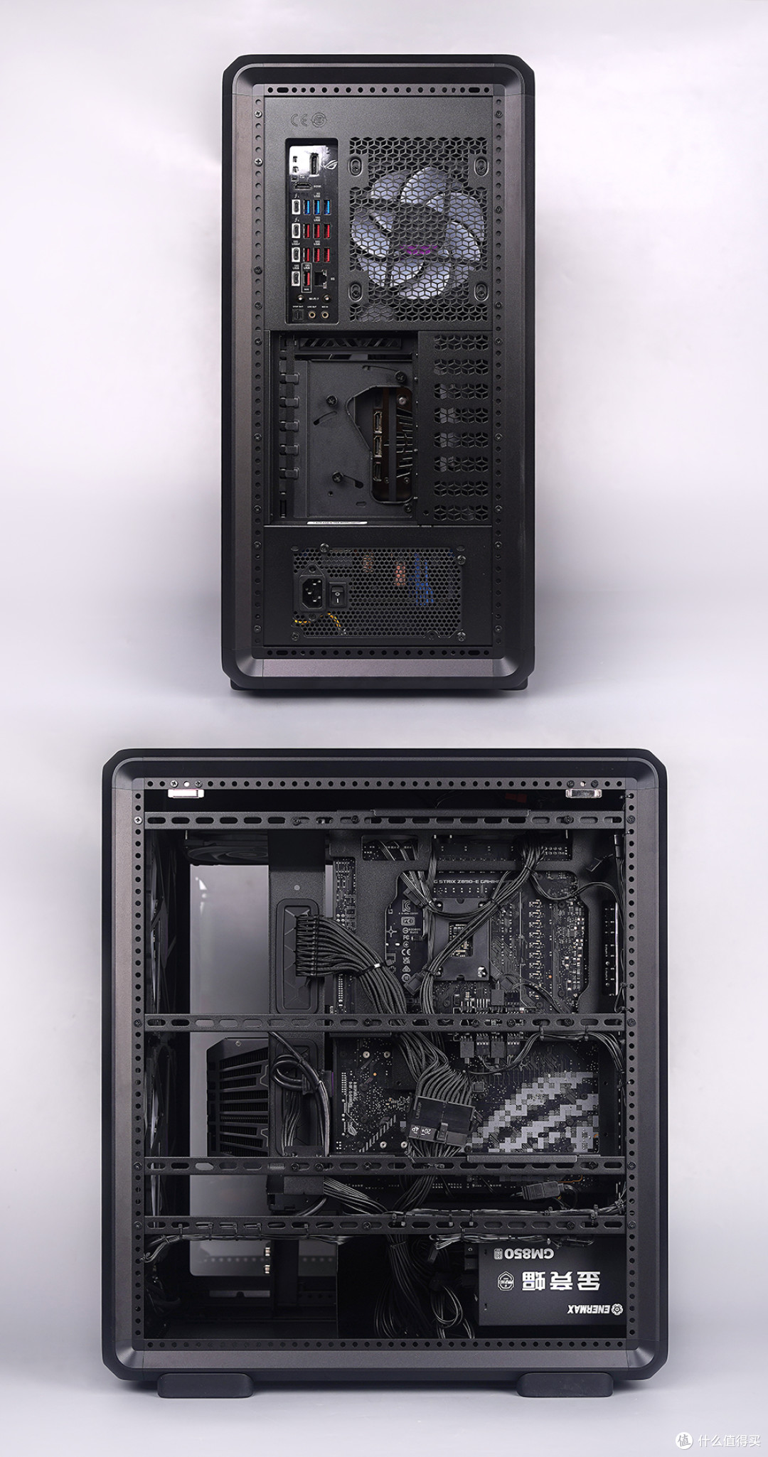 265K+STRIX Z890-E+HOF RTX5070Ti+酷冷至尊 MF500 装机效果展示