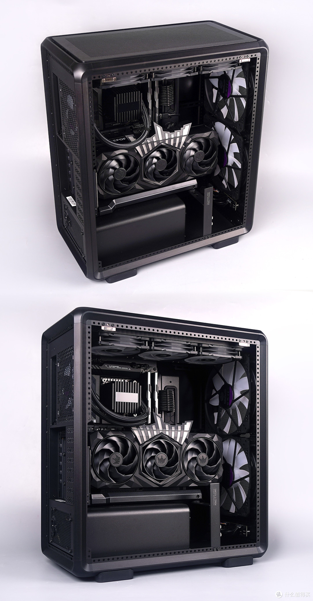 265K+STRIX Z890-E+HOF RTX5070Ti+酷冷至尊 MF500 装机效果展示